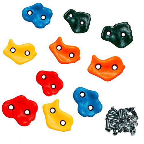 10 Pierres à Grimper D'escalade Pour Structures De Jeux - Fixations Inclues