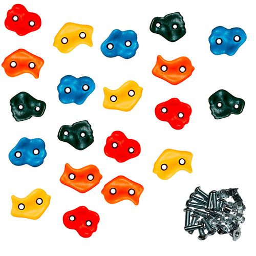 20 Pierres à Grimper D'escalade Pour Structures De Jeux - Fixations Inclues