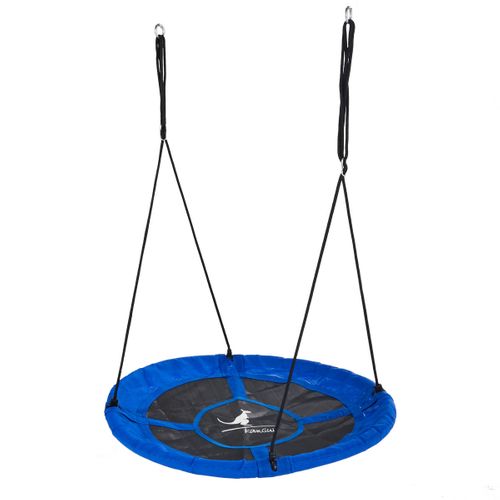 Balançoire Ronde Nid D'oiseau Rond D.100cm - Bleu - Charge 150kg Maxi
