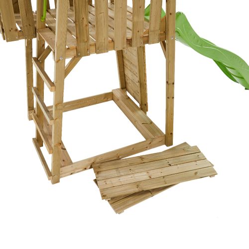 Tour De Jeux Bois Wiki - Toboggan, Escalade, Cabane Et Bac à Sable