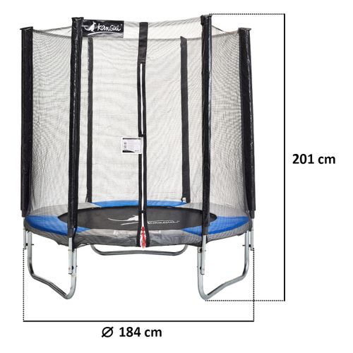 Trampoline Rond D.180cm Avec Filet De Sécurité - Ralli 180