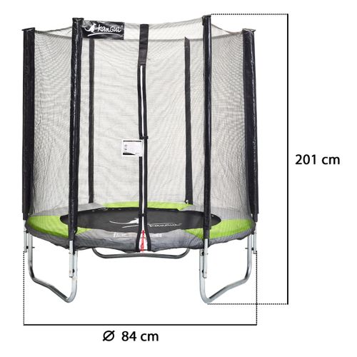 Trampoline Rond D.180cm Avec Filet De Sécurité - Ralli180