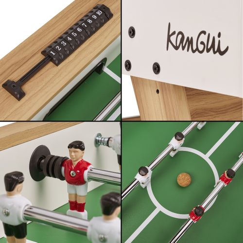 Baby Foot Ado et Adultes - Blanc/bois - 3 Balles Liège