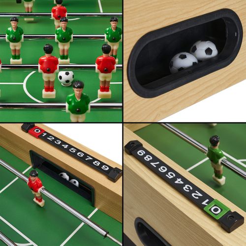 Babyfoot Enfant - 22 Joueurs - 3 Balles Incluses - 2 à 4 Joueurs