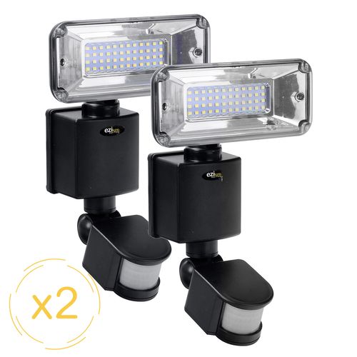 Projecteur Solaire LED Ezilight® Solar Pro 1 - Pack De 2 Lampes