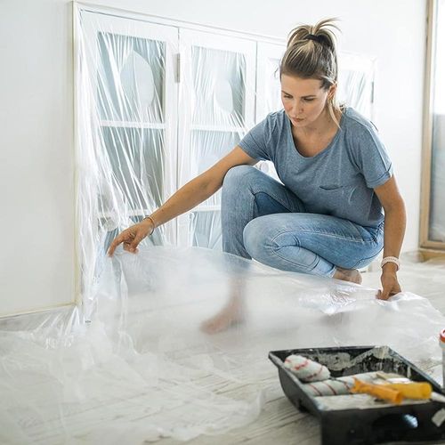 Bâche De Protection Pour Peinture Et Travaux - 4x5 Mètres, Résistante