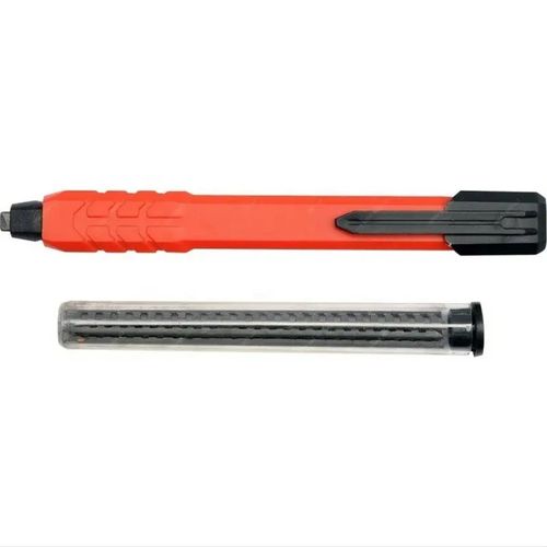 Crayon De Chantier Porte-mine Avec Taille-crayon Intégré Et 12 Recharges