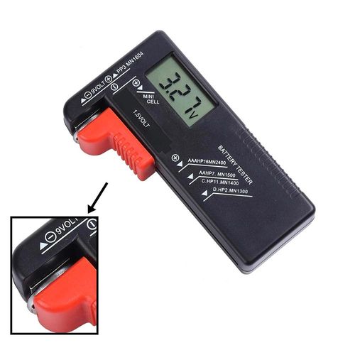 Testeur De Piles Universel Pour Aa, Aaa, C, D, 9v Et Piles Boutons