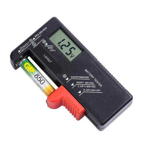 Testeur De Piles Universel Pour Aa, Aaa, C, D, 9v Et Piles Boutons