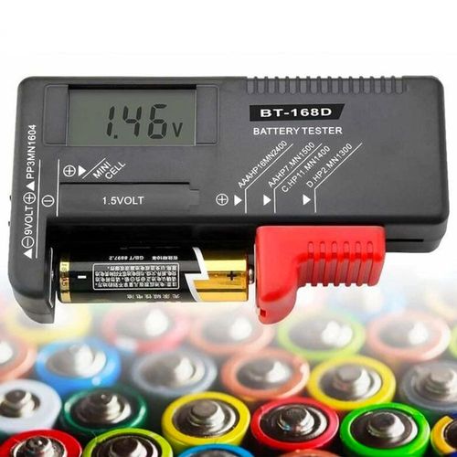 Testeur De Piles Universel Pour Aa, Aaa, C, D, 9v Et Piles Boutons