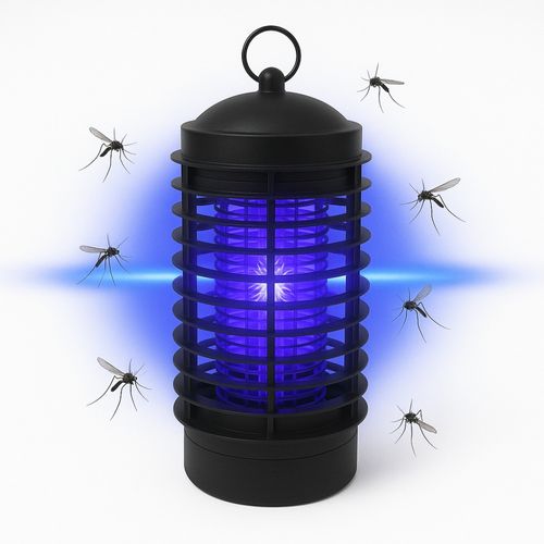 Lampe Anti Moustique 2 LED Uv Électrique Et Silencieuse Pour Intérieur Avec Rayon D'action 40 M²