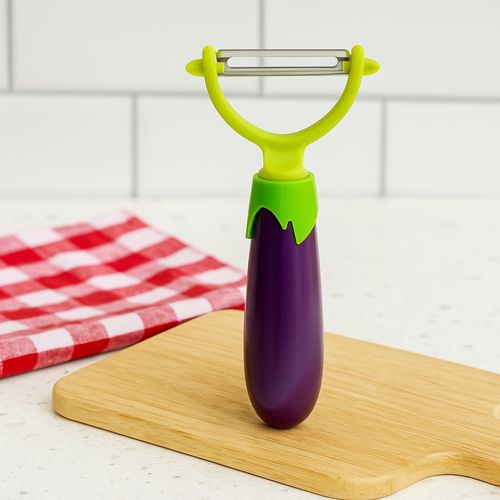 Éplucheur Légumes 16 Cm – Manche Aubergine Original - Pratique et Design