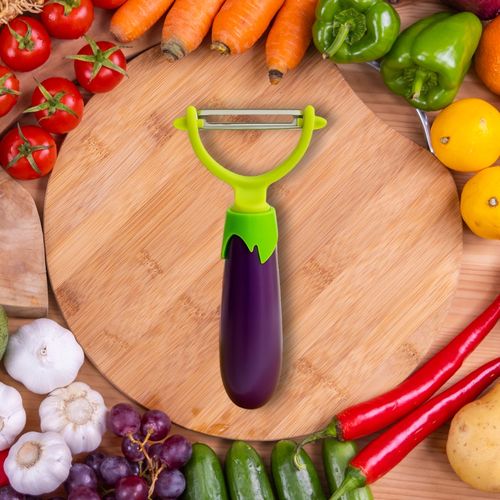 Éplucheur Légumes 16 Cm – Manche Aubergine Original - Pratique et Design