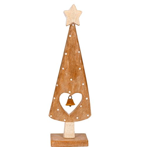 Sapin Décoratif En Bois 25 Cm – Déco De Table Noël, Style Naturel, Idéal Centre De Table Pour Ambian