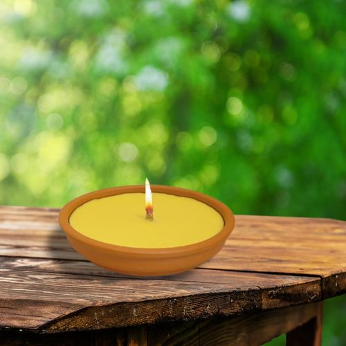 Pack 2 Bougies Citronnelle Anti-moustique En Pot Terre