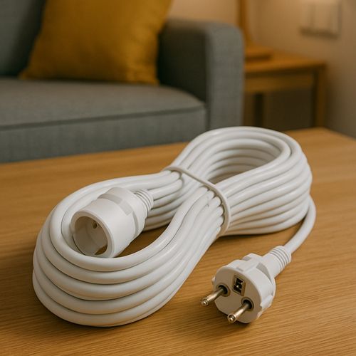 Rallonge Électrique 10m – 3500w 220-240v - Blanche Intérieur