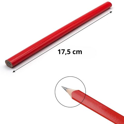 Lot De 4 Crayons De Charpentier 17,5 Cm – Marquage Précis Bois et Béton