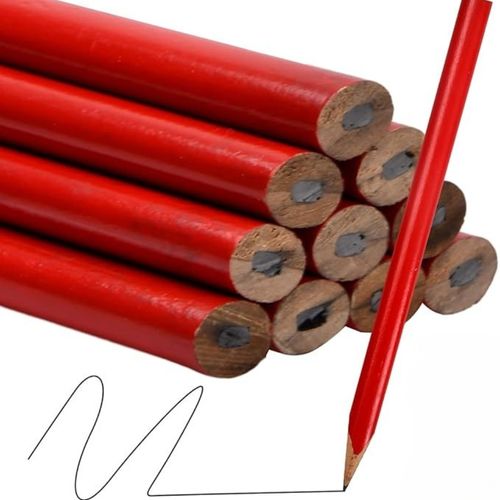 Lot De 4 Crayons De Charpentier 17,5 Cm – Marquage Précis Bois et Béton