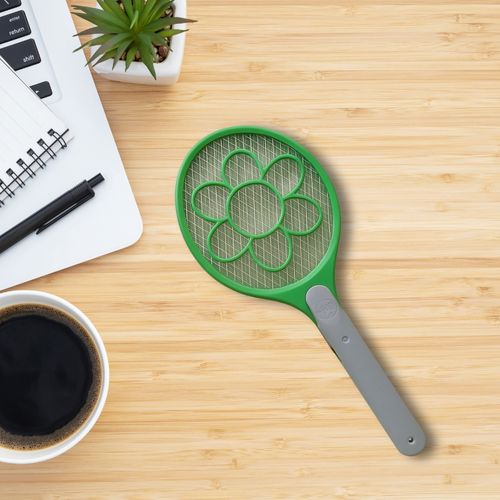 Raquette Anti-moustique Électrique à Piles Format XL 48 Cm Grille Haute Tension Pour Insectes