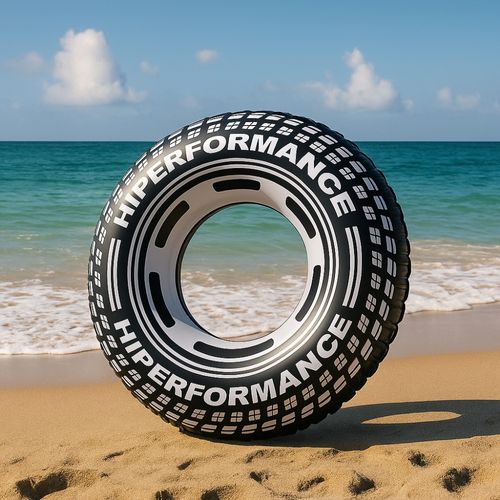 Bouée Gonflable Géante Forme Pneu 91 Cm Noire Pour Enfants Et Adultes Pour Piscine Ou Plage