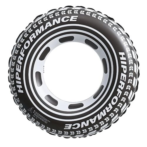 Bouée Gonflable Géante Forme Pneu 91 Cm Noire Pour Enfants Et Adultes Pour Piscine Ou Plage