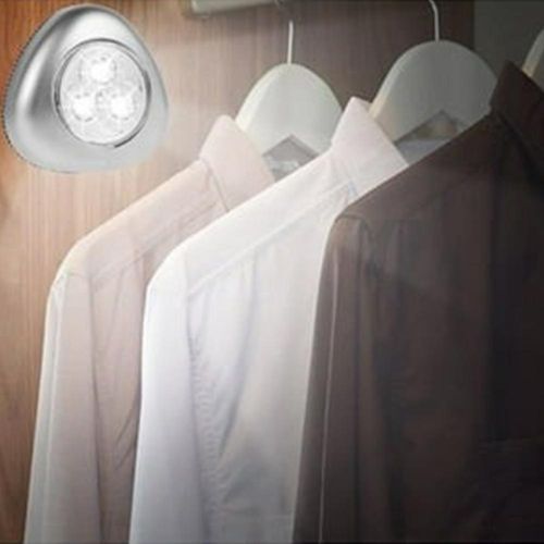 Lot De 3 Lampes à Poussoir LED Sans Fil - Éclairage D'appoint Pratique Pour Placards, Cuisines
