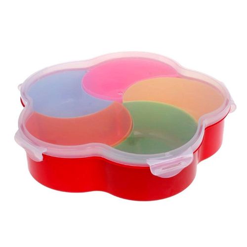 Boîte Hermétique Set Apéro En Fleur Avec Couvercle Et Compartiments Amovibles