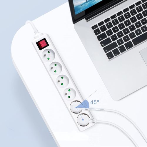 Bloc Multiprise 6 Prises Avec Interrupteur 230v 16a