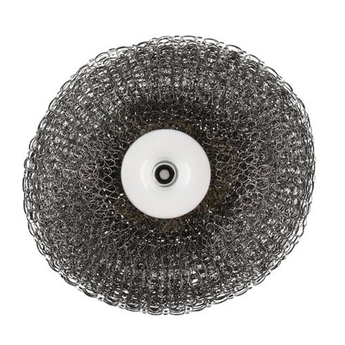 Lot De 2 Éponges Métalliques Avec Distributeurs De Savon–nettoyage Simplifié Des Planchas Et Grilles