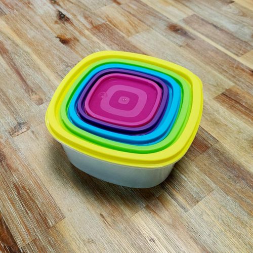 2 Lots De 5 Boîtes Alimentaires Hermétiques Avec Couvercles Pour Conservation Et Réfrigération