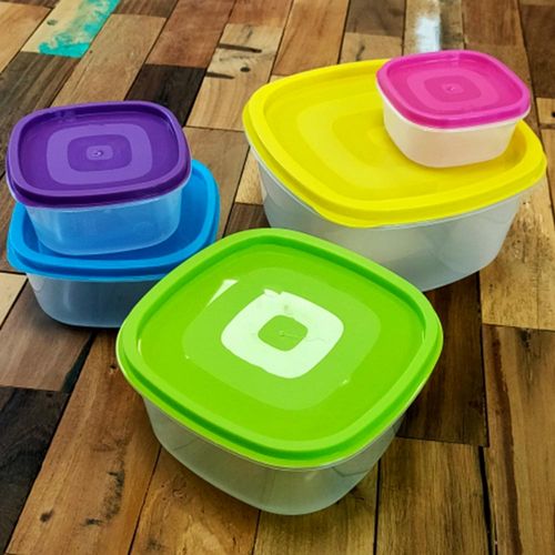 2 Lots De 5 Boîtes Alimentaires Hermétiques Avec Couvercles Pour Conservation Et Réfrigération