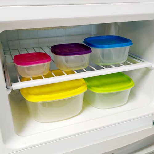 2 Lots De 5 Boîtes Alimentaires Hermétiques Avec Couvercles Pour Conservation Et Réfrigération