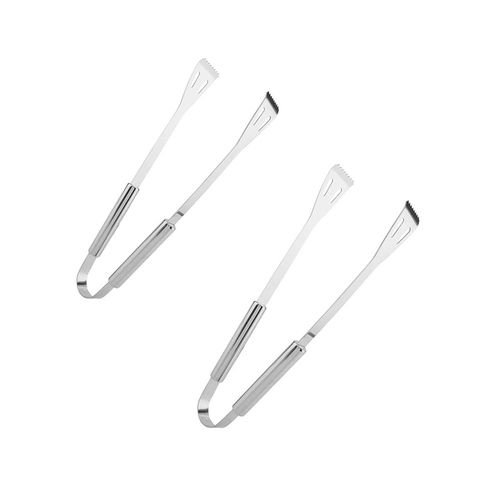 Lot De 2 Pinces De Cuisine En Inox Pour Barbecue Et Plancha
