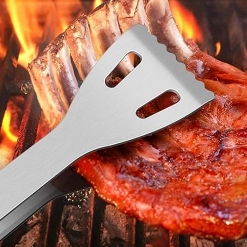 Lot De 2 Pinces De Cuisine En Inox Pour Barbecue Et Plancha