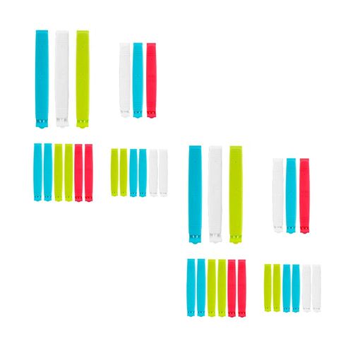 2 Lots De Clips De Fermeture Alimentaires (x18 Par Lot) – Réutilisables, Hermétiques Et Colorés