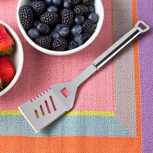 Spatule Multifonctions En Inox 35 Cm – Outil 5 En 1 Pour Barbecue