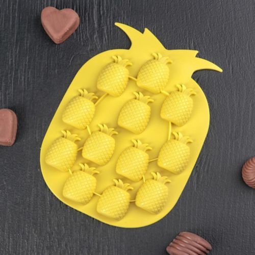 2 Bacs à Glaçons Ananas En Silicone – Moules Originaux Pour Glaçons Fantaisie, Cocktails Et Boissons