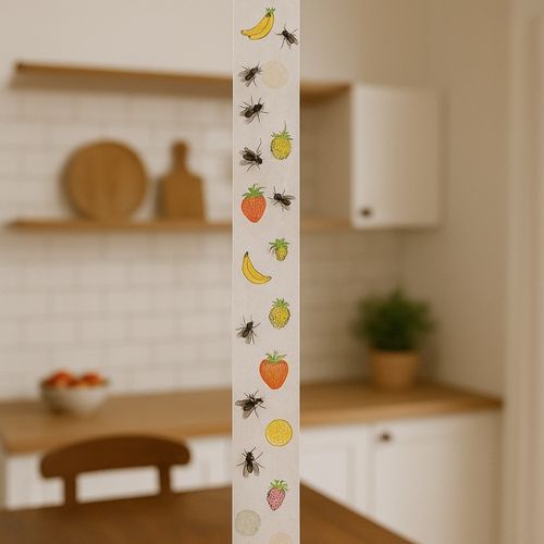 Set De 4 Pièges à Mouches Adhésifs – Motif Fruits, Sans Produits Chimiques