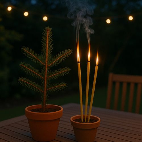 Encens Géant Citronnelle X30 – Anti-moustique Extérieur 40cm