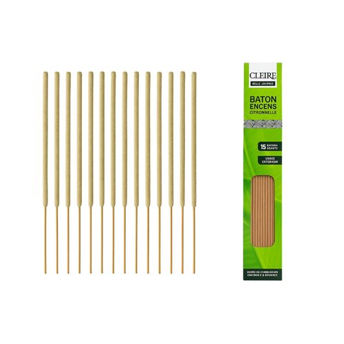 Encens Géant Citronnelle X30 – Anti-moustique Extérieur 40cm