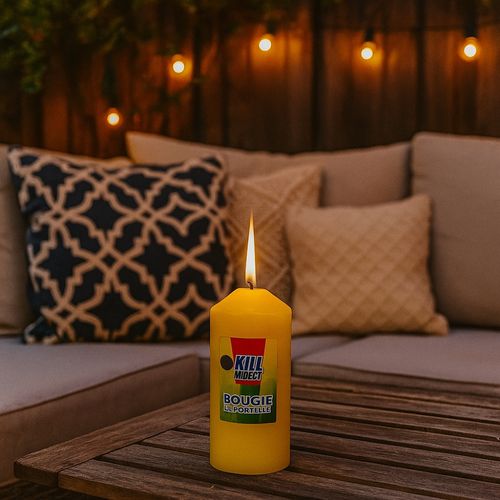 Pack De 3 Bougies Cylindriques à La Citronnelle – 40h De Durée – Pour Jardin et Terrasse