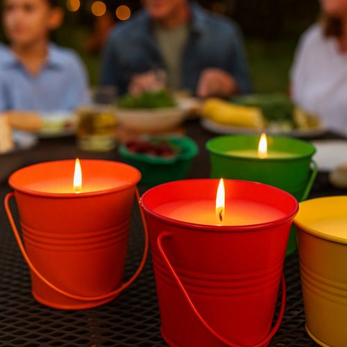 Pack 3 Bougies Citronnelle Anti-moustique – Terrasse Été