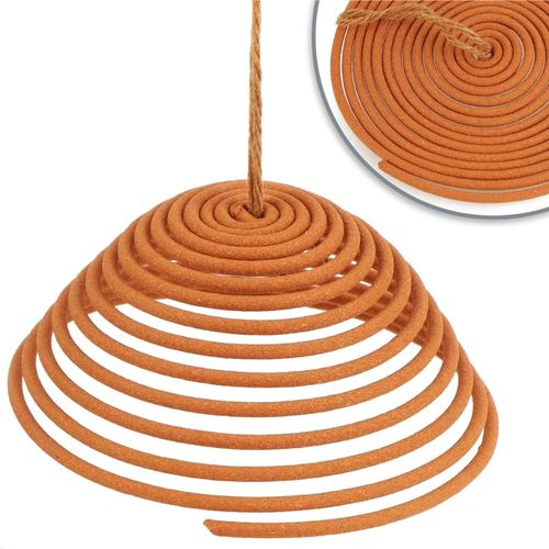 3 Spirales Encens Citronnelle + Support Inox – Anti-moustique Extérieur