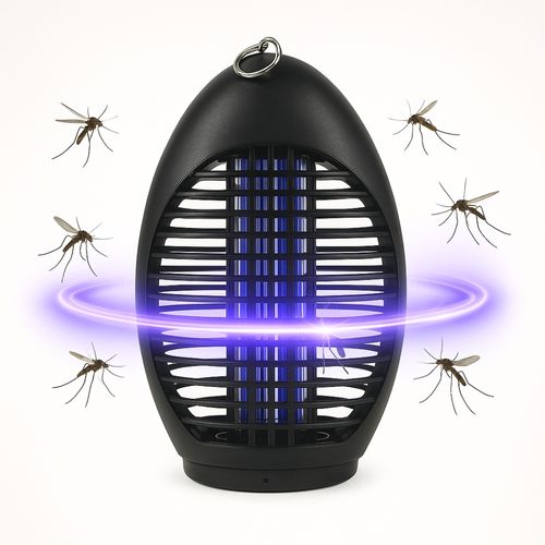 Lampe Anti-moustiques 4 LED Uv Ovale Électrique Et Silencieuse Pour Intérieur Avec Portée De 40 M²