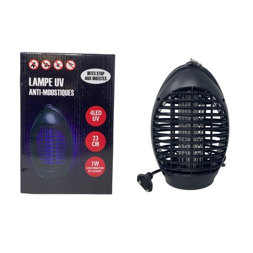 Lampe Anti-moustiques 4 LED Uv Ovale Électrique Et Silencieuse Pour Intérieur Avec Portée De 40 M²