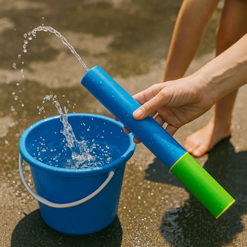 Maxi Pompe à Eau Enfant 42 Cm Facile à Utiliser Pour Jeux Extérieurs Piscine Plage Couleur Aléatoire