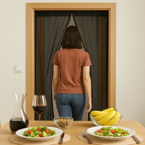 Lot De 2 Moustiquaires Pour Porte Et Fenêtre 75x220 Cm – Installation Facile Avec Ruban Adhésif