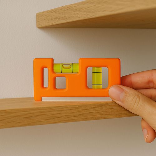 Mini Niveau à Bulle Magnétique 10 Cm Format Poche Horizontal Et Vertical Couleur Aléatoire