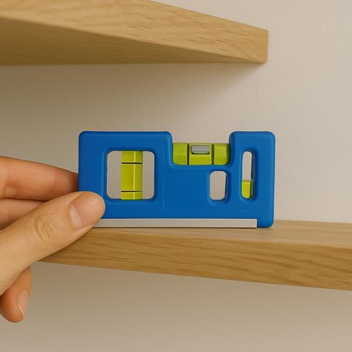 Mini Niveau à Bulle Magnétique 10 Cm Format Poche Horizontal Et Vertical Couleur Aléatoire