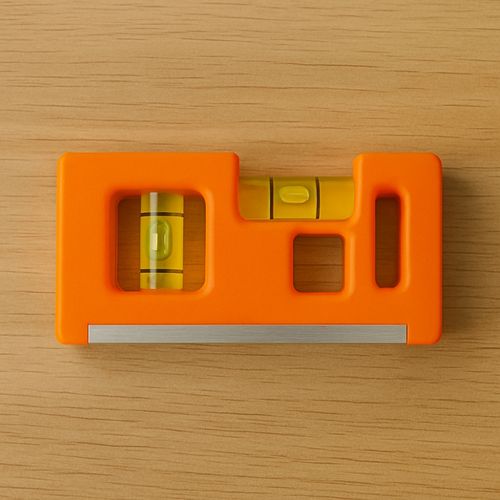 Mini Niveau à Bulle Magnétique 10 Cm Format Poche Horizontal Et Vertical Couleur Aléatoire